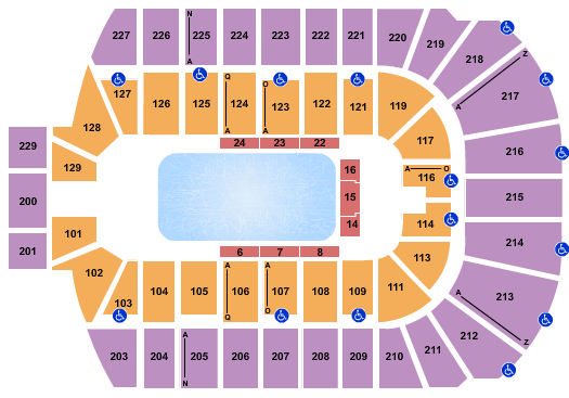 Blue Cross Arena Disney On Ice Seating Chart