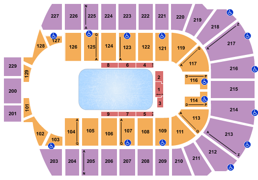 Blue Cross Arena Disney On Ice Seating Chart